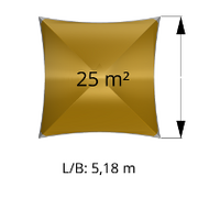 zeltzone 25 Fläche